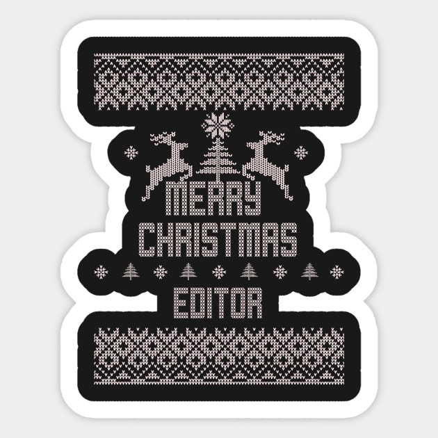 Merry Christmas EDITOR Sticker by ramiroxavier